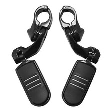 1-1/4" Highway Engine Guard Foot Pegs Mount Fit For Harley Touring Electra Glide