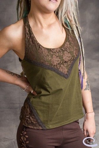 Pixie cross back top - cross, hippy