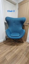 2x Egg Style Swivel Chairs |
