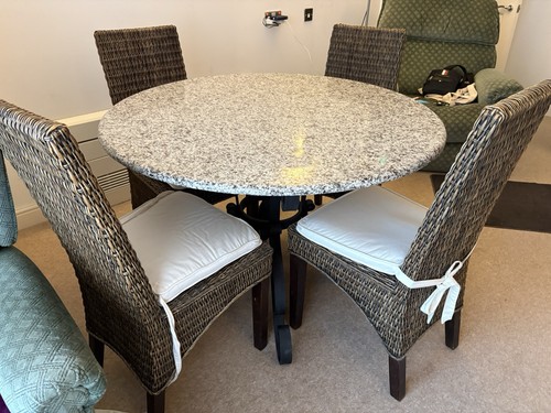 Solid marble dining table - solid, with