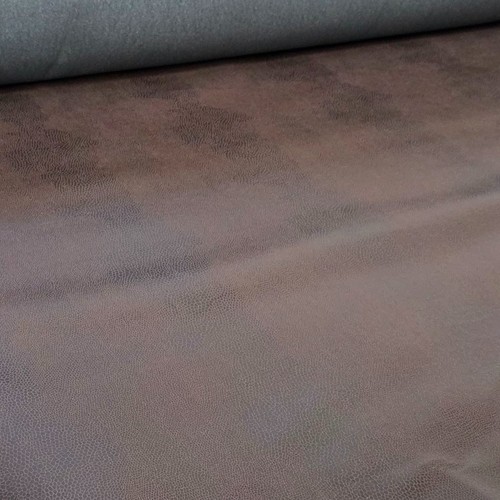 Brown faux leather fabric - brown,