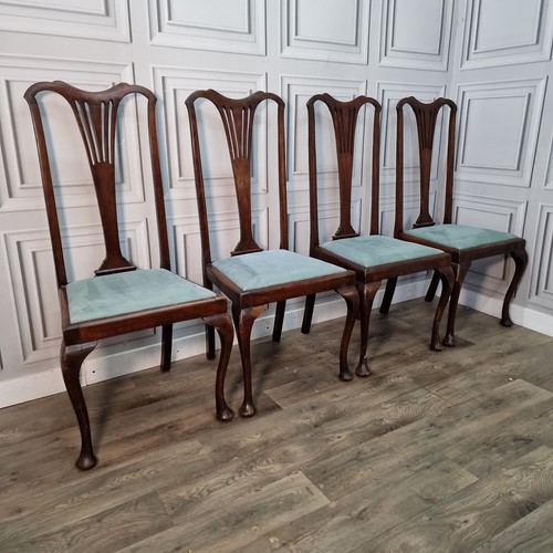 Antique mahogany dining chairs - mahogany,