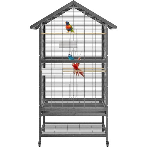 7in bird cage - 65.7in, rolling