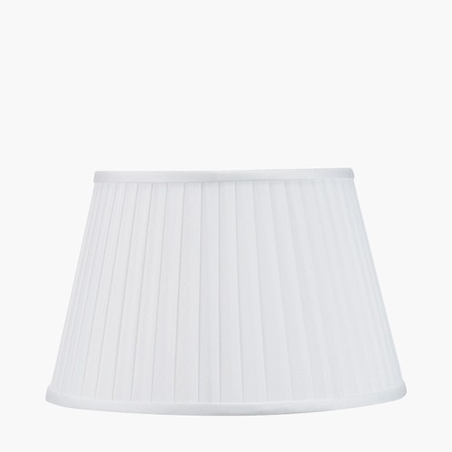 35cm ivory poly cotton pleated - 35cm,