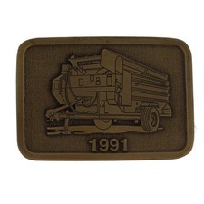 Forage Wagon Harvester Silage Chopper Farming Ag Arts Way NOS Vtg Belt Buckle