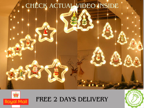 Christmas curtain window - christmas,