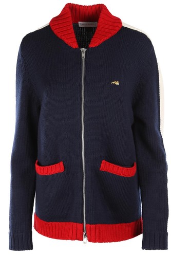 Bella freud navy wool jacket - wool,