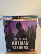 BATMAN   RETURNS  4K  UHD  BLU-RAY  STEELBOOK, PLUS BRAND  NEW PROTECTOR  CASE 