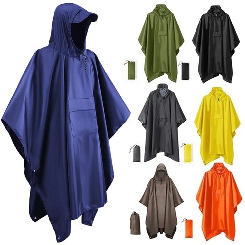 Adult reusable rain poncho - adult,