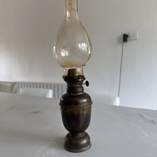 Vintage Brass/glass Oil Lamp