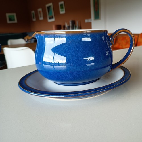 Denby imperial blue gravy boat - blue,