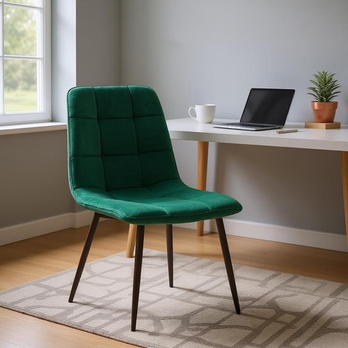 Stylish green velvet dining - stylish,