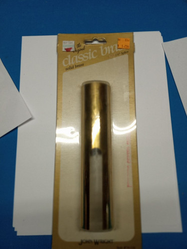 Cast solid brass foot rail - solid,
