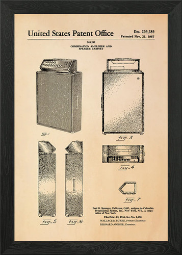 Vintage speaker cabinet patent - cabinet,