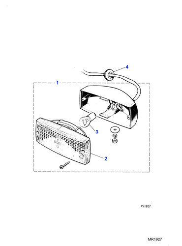 Jaguar genuine fog lamp light - fog,