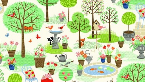 Fat quarter crafty cats scenic - fat,