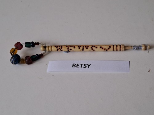 Antique bone lace bobbin - bobbin, with