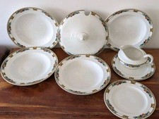 JOHN MADDOCK & SONS ROYAL VITREOUS AUTUMN FRUIT  ANTIQUE 4 Bowls, 2 Plates.....