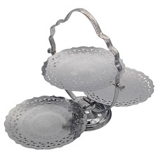 Vintage Chrome 3 Tier Folding