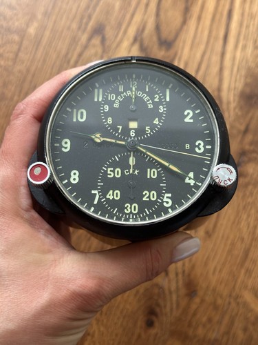 Soviet airforce cockpit watch - cockpit,