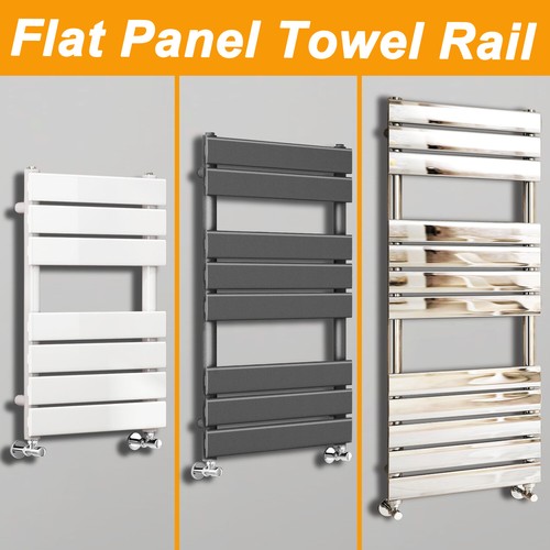 Flat panel heated towel rail - flat,