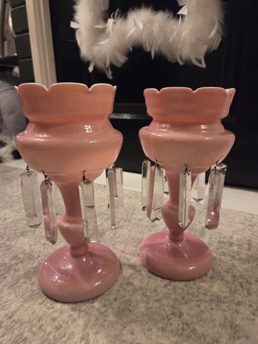 Pair victorian pink cased - victorian,