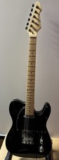 Freshman FE2BK T Style Single Cutaway Electric Guitar - Black