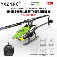 ​YXZNRC F120 RC Helicopter 2.4G 6CH 6-Axis Gyro 3D Brushless Motor Flybarless