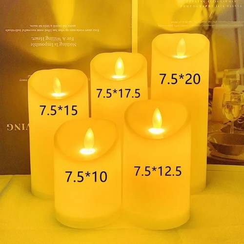 Led flameless pillar - led,