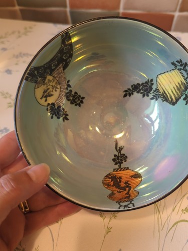 Burleigh ware yellow - ware, green