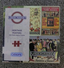 NEW GIBSONS 500 PIECE PUZZLE LONDON UNDERGROUND HERITAGE POSTERS