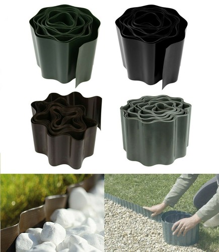 Garden plastic green lawn - plastic, edge