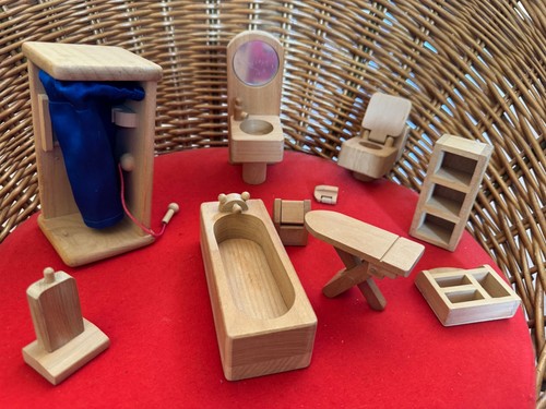 Elc wooden dolls - wooden, house