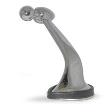 LUCAS TYPE 406 STYLE CHROME WING MIRROR ARM ONLY LEFT HAND FAST POST