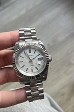 White Seiko Watch - White Chrome Dial - Brand New - Automatic Movement