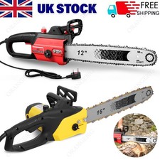 12IN 16 INCH CHAINSAW Electric Chainsaw 6500RPM w/ Guide Plate & Chain Durable