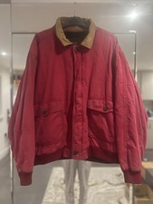 Vintage Bomber Jacket In Red
