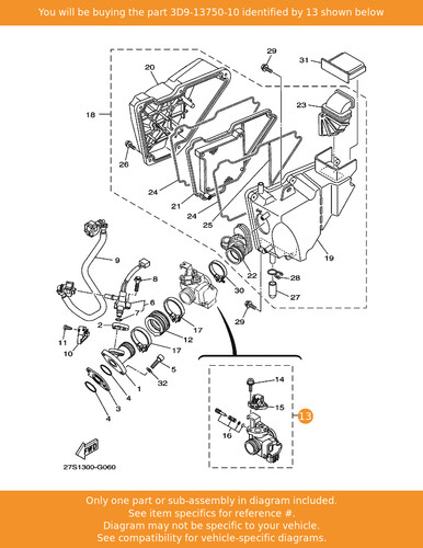 Yamaha throttle body assy - yamaha,