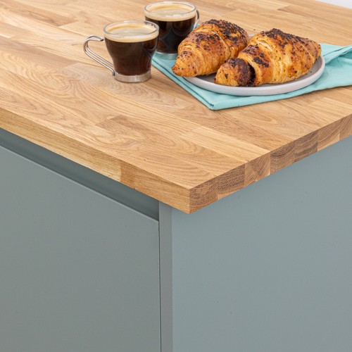 Solid oak wood worktops - solid,