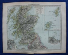 Original antique map SCOTLAND