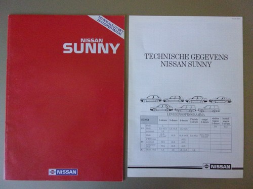 Nissan sunny range - sunny, 1987
