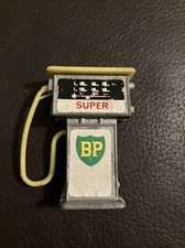 BP Super toy petrol pump + yellow plastic pipe and nozzle - 1970s Barton Toys