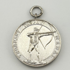 Vintage Archery Medal Thoresby Trophy Medal Badge 1982