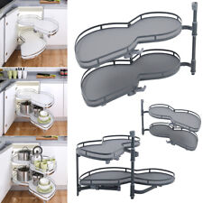 Kitchen Swing Tray Corner Pull Out Shelf 90-100cm Cabinet Carousel Storage Rack