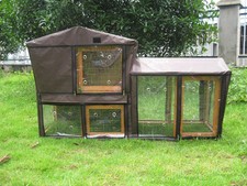 BUNNY BUSINESS HUTCH COVER COVERS TO FIT THE GROVE HUTCH & RUN RABBIT