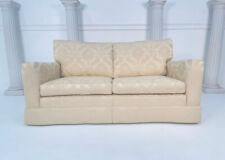 Duresta Diplomat 2.5 Seater Pale Gold Floral Straight Arm Sofa - RRP £5,012