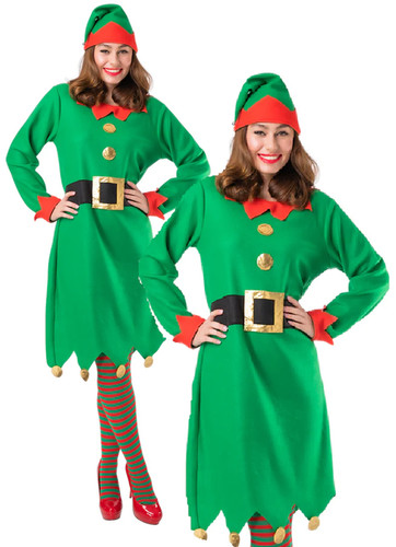 Santa helper dress ladies - dress,