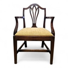 Antique mahogany carver armchair - desk chair - occasional reading chair