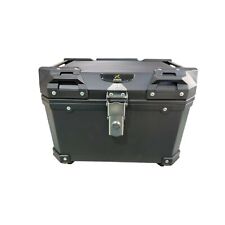 45L Motorcycle Rear Top Box Luggage Black Alloy Tail Carrier Tool Case