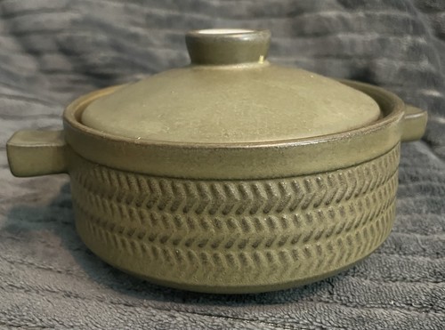 Vintage denby chevron - vintage, green
